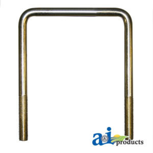 A & I Products Square U-Bolt, 5/8 in, 7 in Wd, 8.87 in Ht A-R26992